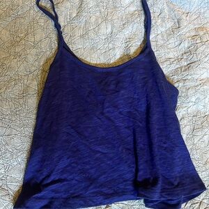 Purple crop tank top